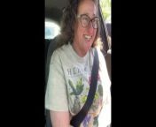 Gorgeous Milf Cums INTENSELY in PUBLIC at McDonalds Drive-Thru with LOVENSE LUSH CONTROL from bbw driving