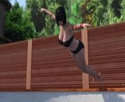 Girl House - Part 24 Vanessa JUMP in POOL and lose SwimPOOL from 24 old