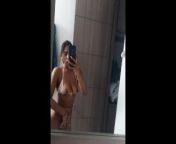 Beautiful brunette records herself in front of her mirror while masturbating from tamil trisha bathroom sex video 3