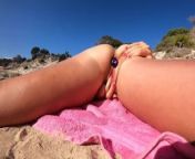 Public masturbation at the beach voyeurs watch us anal and he fingers me from france nude