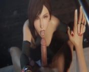 DEEPTHROAT Tifa Lockhart SUCKS A HUGE COCK AND CHOKES ON CUM | Final Fantasy 3D Hentai from lordrogue 3d hentai c