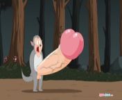 LE CHAPERON ROUGE from red riding hood milf granny scarlet assumes the anal position
