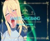 Samus Gangbang (Erotic Audio) from samus aran