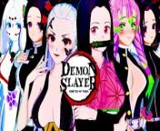 DEMON SLAYER HENTAI COMPILATION (Daki, Nezuko, Shinobu, Mitsuri) from mitsuri kanroji demon slayer 3d