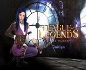 Petite Ailee Anne as LEAGUE OF LEGENDS CAITLYN Interrogates You VR Porn from porno ann