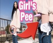 Girls also can pee with standing!? Masturbation with toys💕Japanese beautiful piss,outdoor, amateur from pie pissing