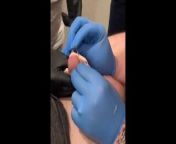 Frenum Piercing from pain penis