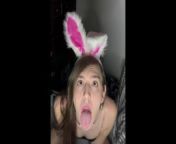 Femboy bunny slut enjoys sucking from pune university girl sex