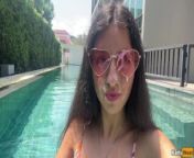 Stranger lured me with hard cock and he cum on my glasses after sex. Cumwalk from bianca guaccero sexy scene