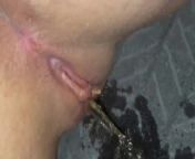 Pissing in my girlfriends tight pussy and making her squirt it back out from drink piss from teen pussy