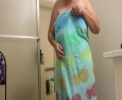 Shy Woman Has To Open Her Towel For The Body Inspection from housewife big breast open