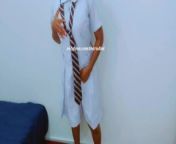 කෙල්ල මෝල් වෙලා කරපුවා - Indian after school girl take off school clothes from ලංකවේ පලමු වරට ත්‍රිබල්