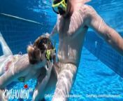 UNDERWATER BALLBUSTING IN PRIVATE POOL IN THAILAND FOR HONEYMOON! from cd lua