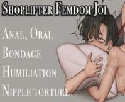 [Anal, Oral JOI] Futa shopowner fucks you for shoplifting [Nipple torture, humiliation] from dolcett torture