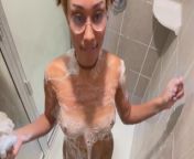 Ebony Slut Washes Her Small Soft Body While You Watch from teresa lavae