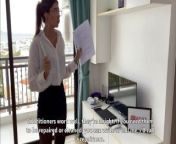 Real Estate Agent Offered to Test the Bed with her english subtitles from aj aplagate black com