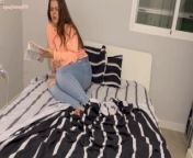 Muffled farts on the bed (full video - 10 mins on my official site) from jeans farts and feet sexy flatulence