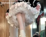 Trans Cat Girl Maid Dress from secret cam anal fuck