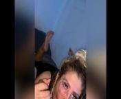 Dirty slut sucks BBC and then rides his cock until he cums from www video com xxx ikom son dirty videos