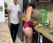 I found a Beautiful Milf Cooking in a Very Sexy Bikini with her Huge Ass from devi gudivada sex downloa