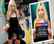 Petite Blonde Teenie Thief Fucked Doggystyle by Mall Guard - Shoplyfter from voleuse dénudé
