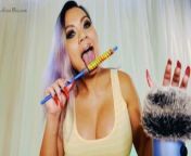 ASMR Lollipop Sucking and Licking from azianmia