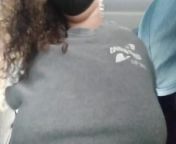flashing tits in bus at travel from filem mr os
