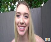 YNGR - Horny Blonde Teen Juliette Mint Takes A Fat Cock Deep In Her Pink Hole from phedo porn