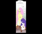 &quot;Futa Fluttershy Puts Rarity In Her Place&quot; MLP NSFW Voice Actor Comic Dub from fluttershy and rarity