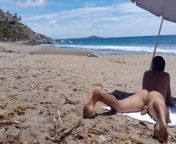 Naked fun at the beach. Masturbating and pissing from virgins naked