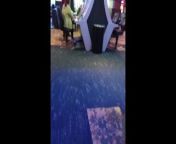 Public masturbation playing with my wet throbbing pussy in a casino from 澳门赌场里的老虎