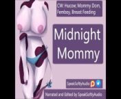 Pillow Talk- Late Night Feeding with a Mommy Hucow F Femboy from woman breast feeding milk her